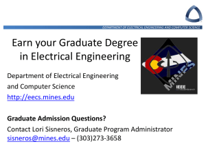Earn your Graduate Degree in Electrical Engineering