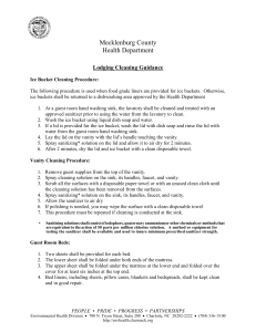 Mecklenburg County Health Department Lodging Cleaning Guidance