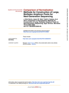 Methods for Construction of Large, Multiplex Amplicon Pools for Next-Generation Sequencing