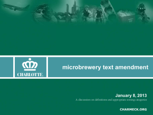 microbrewery text amendment January 8, 2013