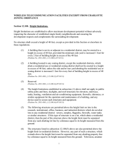 WIRELESS TELECOMMUNICATION FACILITIES EXCERPT FROM CHARLOTTE ZONING ORDINANCE
