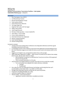 April 24, 2014 Charlotte, NC Wireless Communications Transmission Facilities – Code Update