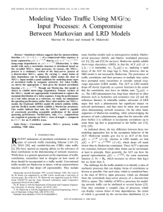 Modeling Video Traffic Using M/G/ Input Processes: A Compromise