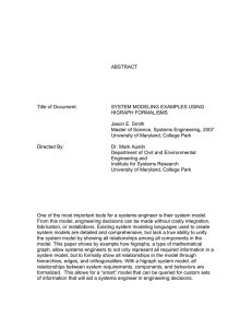 ABSTRACT Title of Document: SYSTEM MODELING EXAMPLES USING