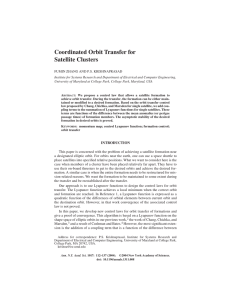 Coordinated Orbit Transfer for Satellite Clusters