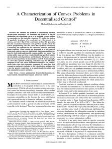 A Characterization of Convex Problems in Decentralized Control