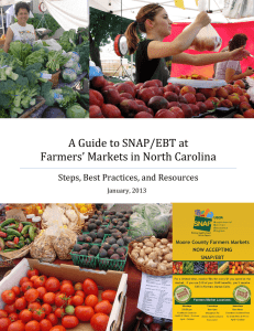 A Guide to SNAP/EBT at Farmers’ Markets in North Carolina