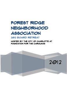 2012 Forest ridge neighborhood association