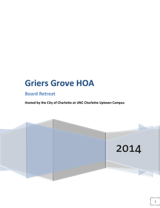 Griers Grove HOA Board Retreat 1