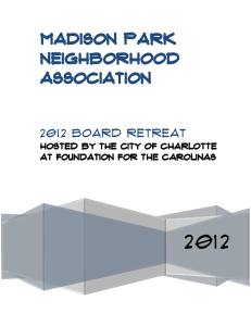 2012 Madison Park neighborhood association