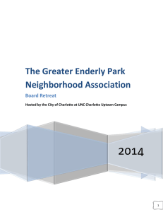 2014 The Greater Enderly Park Neighborhood Association Board Retreat
