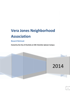 2014 Vera Jones Neighborhood Association Board Retreat
