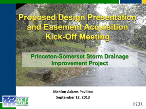 Click to edit Master title style Princeton-Somerset Storm Drainage Improvement Project