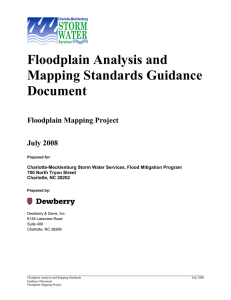 Floodplain Analysis and Mapping Standards Guidance Document