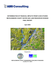 DETERMINATION OF FINANCIAL IMPACTS FROM FLOOD STUDIES