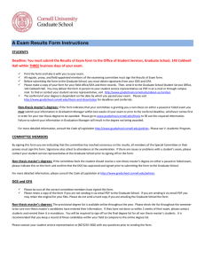 A Exam Results Form Instructions