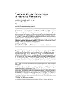 Constrained Polygon Transformations for Incremental Floorplanning