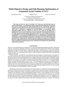 Multi-Objective Design and Path Planning Optimization of Unmanned Aerial Vehicles (UAVs)