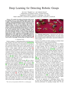 Deep Learning for Detecting Robotic Grasps