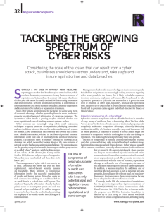 S Tackling The gRowing specTRum of cybeR Risks