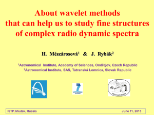 About wavelet methods that can help us to study fine structures