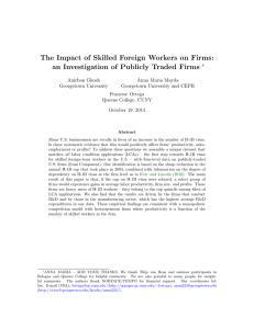 The Impact of Skilled Foreign Workers on Firms: