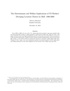 The Determinants and Welfare Implications of US Workers’