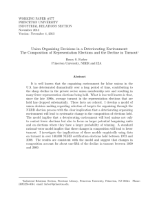 WORKING PAPER #577 PRINCETON UNIVERSITY INDUSTRIAL RELATIONS SECTION November 2013