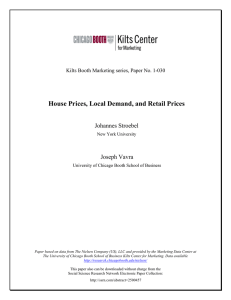 House Prices, Local Demand, and Retail Prices Johannes Stroebel Joseph Vavra 30