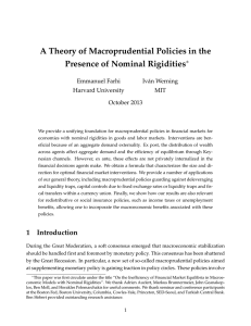 A Theory of Macroprudential Policies in the Presence of Nominal Rigidities ∗