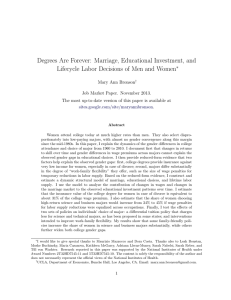 Degrees Are Forever: Marriage, Educational Investment, and