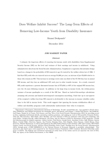 Does Welfare Inhibit Success? The Long-Term Effects of