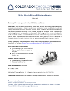 Wrist Gimbal Rehabilitation Device
