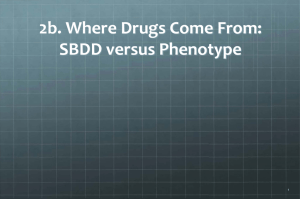 2b. Where Drugs Come From: SBDD versus Phenotype 1