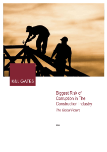 Biggest Risk of Corruption in The Construction Industry