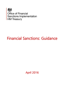 Financial Sanctions: Guidance April 2016