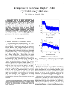 Compressive Temporal Higher Order Cyclostationary Statistics