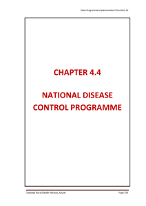 CHAPTER 4.4 NATIONAL DISEASE CONTROL PROGRAMME