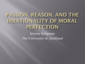 Jeremy Seligman The University of Auckland