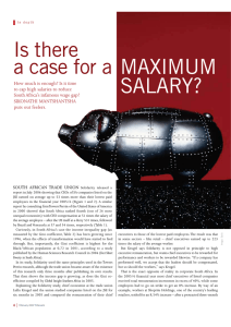 MAXIMUM SALARY? Is there a case for a