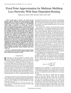 Fixed Point Approximation for Multirate Multihop Loss Networks With State-Dependent Routing