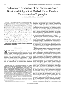 Performance Evaluation of the Consensus-Based Distributed Subgradient Method Under Random Communication Topologies