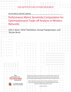 Performance Metric Sensitivity Computation for Optimizationand Trade-off Analysis in Wireless Networks