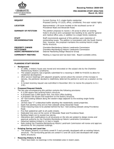 Rezoning Petition 2008-039 PRE-HEARING STAFF ANALYSIS March 19, 2012