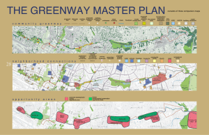 THE GREENWAY MASTER PLAN consists of three companion maps