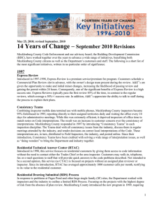 14 Years of Change –  September 2010 Revisions