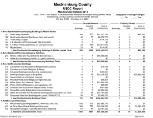 Mecklenburg County USDC Report Month Ended October 2014