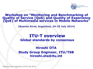 Workshop on “Monitoring and Benchmarking of