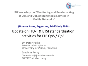 Update on ITU-T &amp; ETSI standardization Version : 11 December 2008