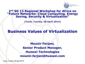 2 SG 13 Regional Workshop for Africa on Saving, Security &amp; Virtualization”